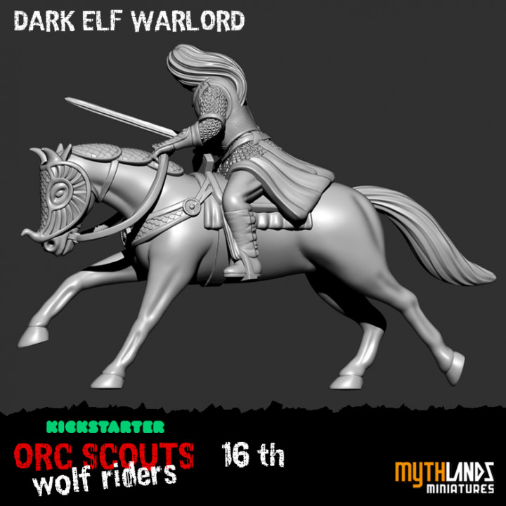Dark Elf Warlord mounted image