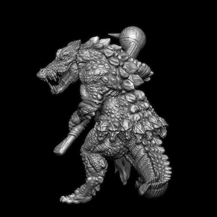 Crocman Warband: 3 x medium sized monsters (pre-supported) image