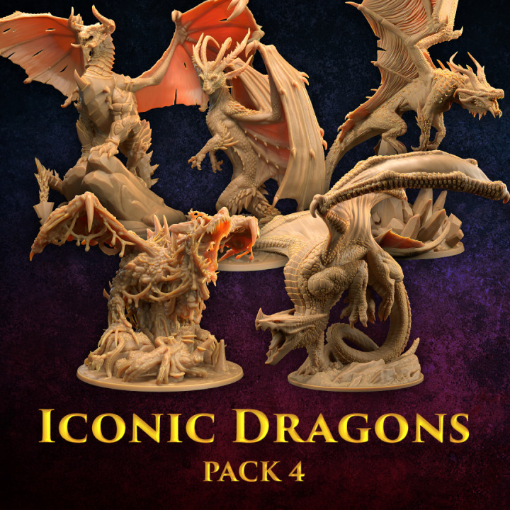 Iconic Dragons Pack 4 | PRESUPPORTED's Cover