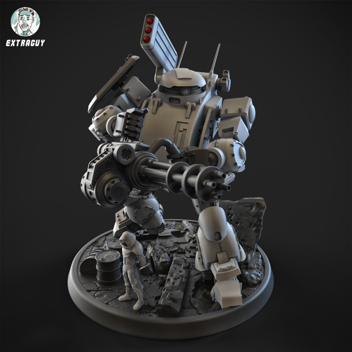 Blubbery Robot Poseable 100mm image