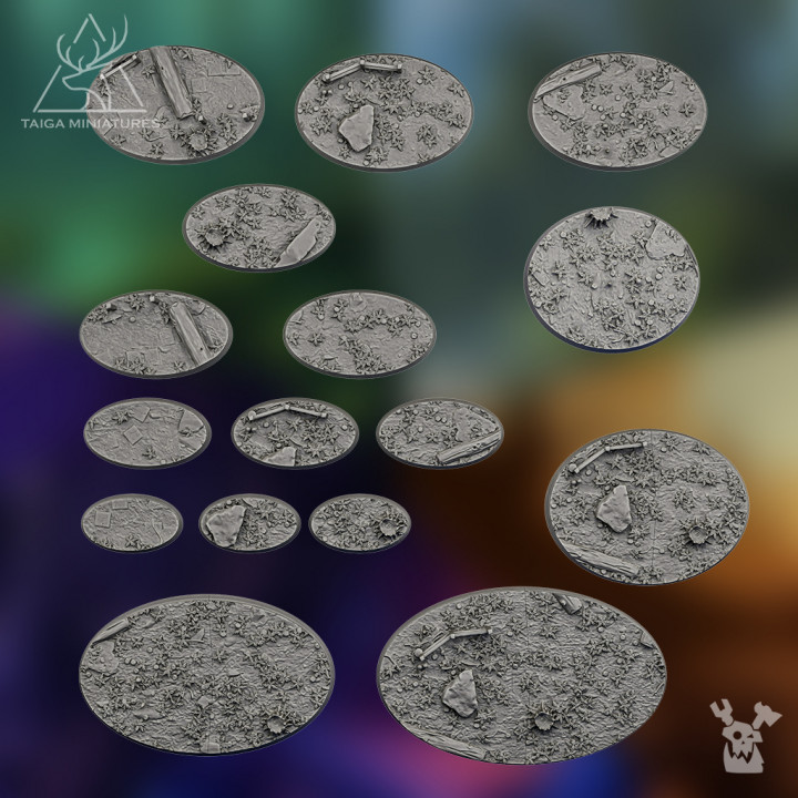 Fantasy Forest oval bases x64 image