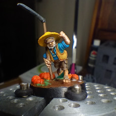 Picture of print of Halfling Farmer & Dogs
