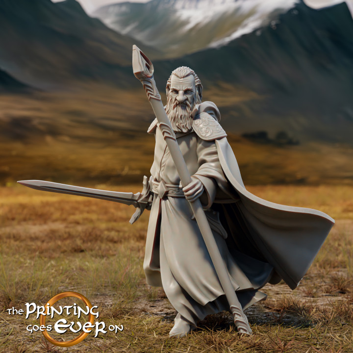Gollnir the Wise - On Foot and Mounted - Presupported