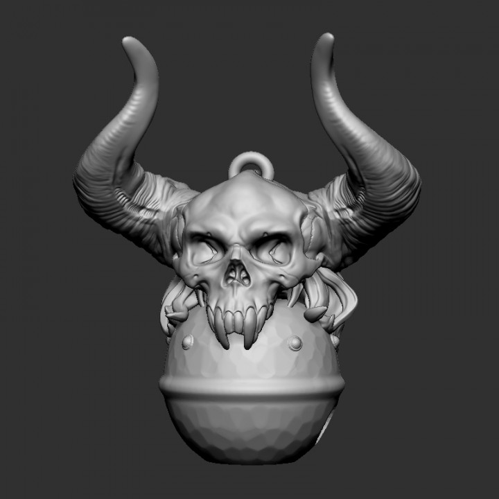 Krampus Christmas Sleigh Bell 3D Print-In-Place STL Model Tree Ornament Mantle Display image