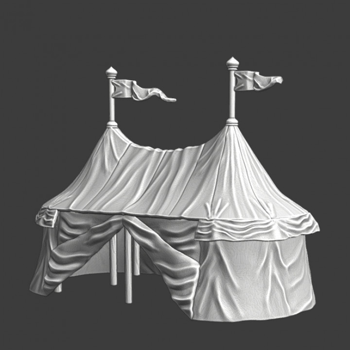 Wargaming props - Medieval Command Tent image