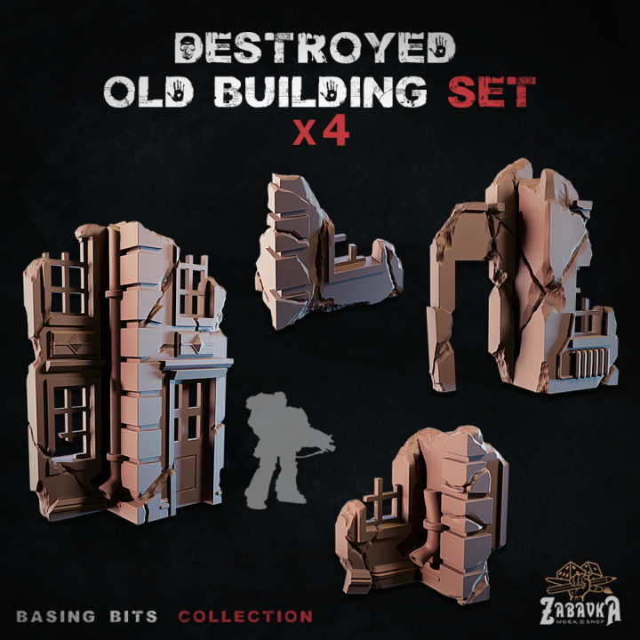 Destroyed old building - Basing Bits image