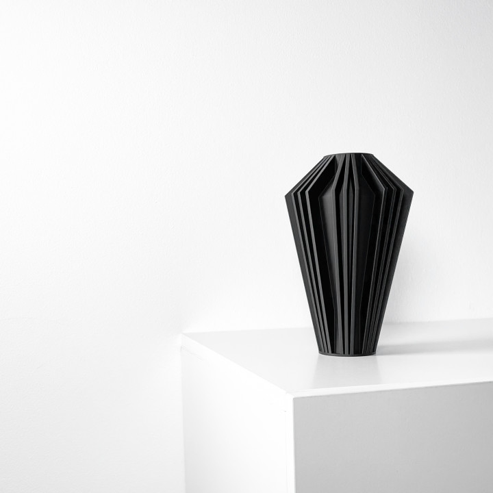 The Kimi Vase, Modern and Unique Home Decor for Dried and Flower Arrangements  | STL File image