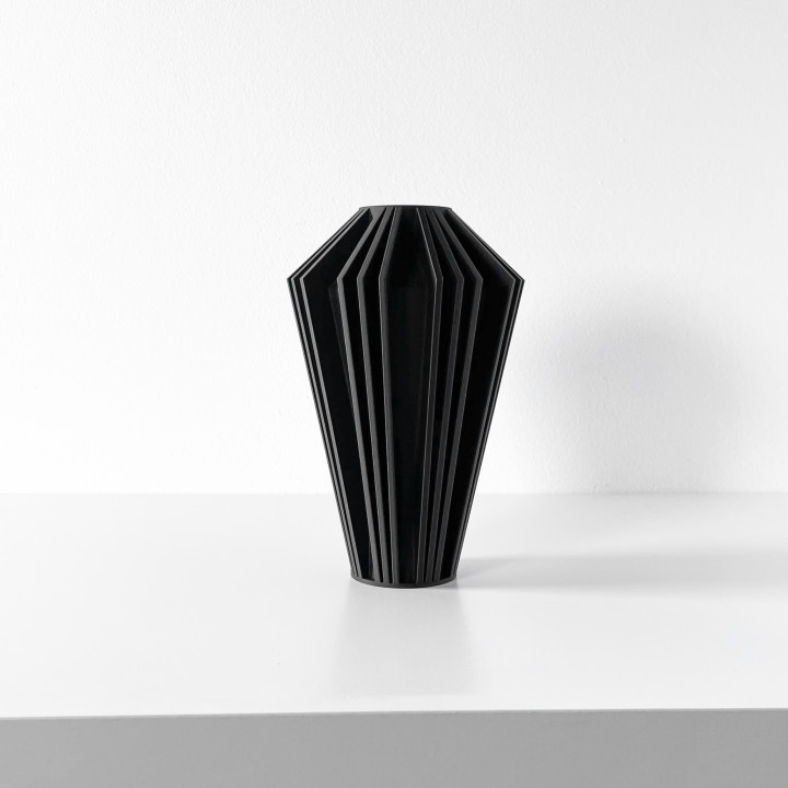 The Kimi Vase, Modern and Unique Home Decor for Dried and Flower Arrangements  | STL File image