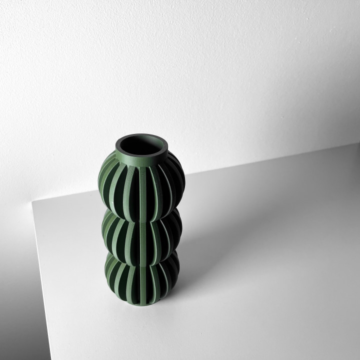 The Alura Vase, Modern and Unique Home Decor for Dried and Flower Arrangements  | STL File image