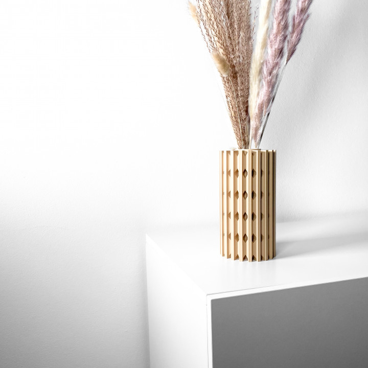 The Lycas Vase, Modern and Unique Home Decor for Dried and Flower Arrangements  | STL File image