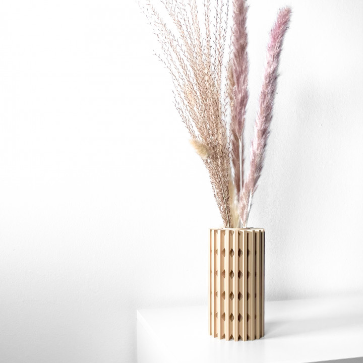 The Lycas Vase, Modern and Unique Home Decor for Dried and Flower Arrangements  | STL File image