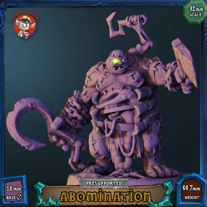 Abomination - 32mm scale pre-supported miniature image