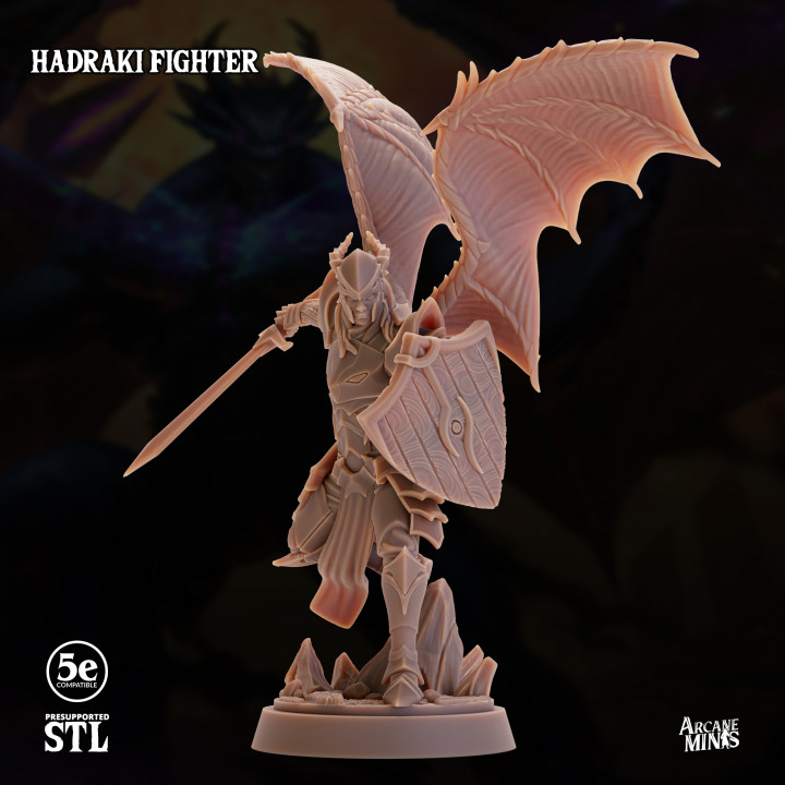 3D Printable Hadraki Fighter by Sordane Publishing