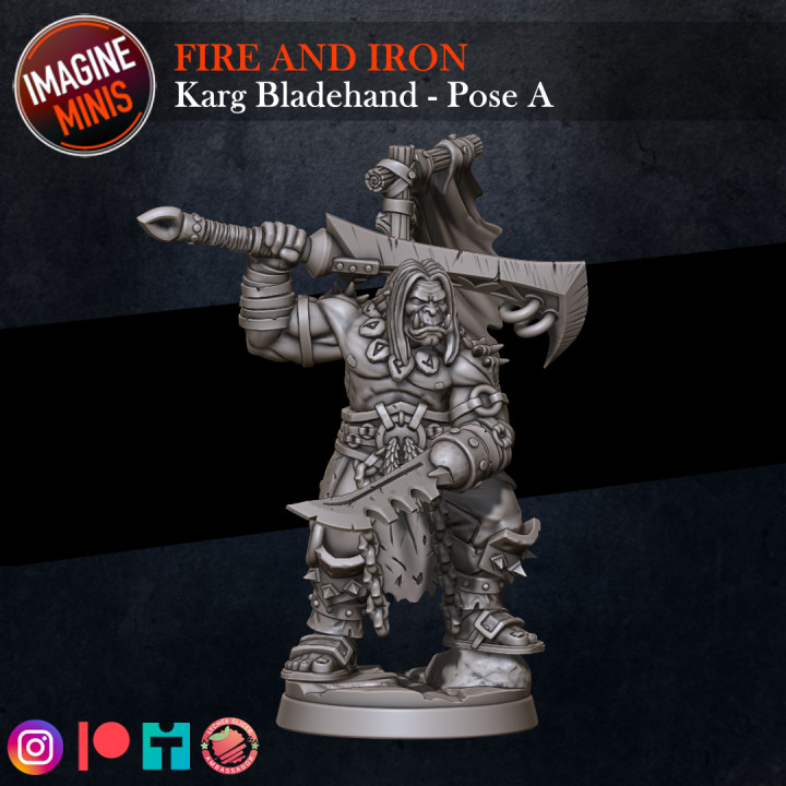 Fire and Iron - Karg Handblade - Pose A image