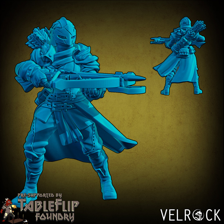 Heroes of Fortune Female Deadeye with Crossbow (PRESUPPORTED)