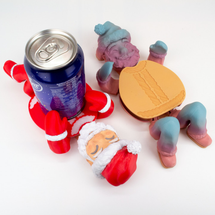 Santa Mug Hugger: Christmas Self-Adjusting Coaster image