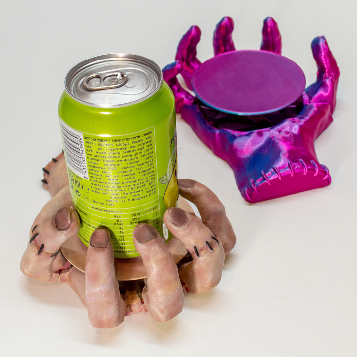 Mug Hand: Halloween Self-Adjusting Coaster image