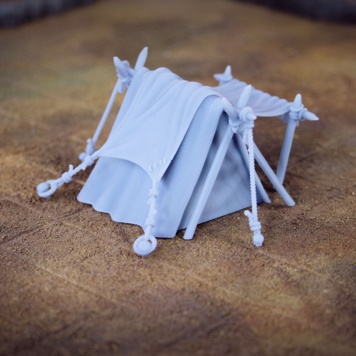 3D Printable Travelers Tent - RPG Scatter Scenery for Tabletop & Wargames by The Forge of Many ...