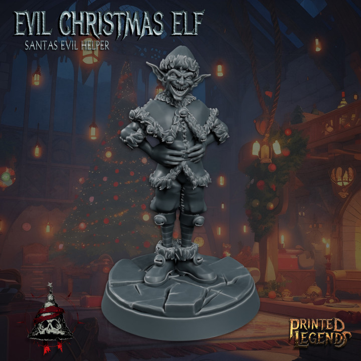 Evil Christmas Elves x3 (25mm Bases) image