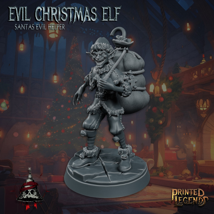 Evil Christmas Elf 03 (25mm Base) image