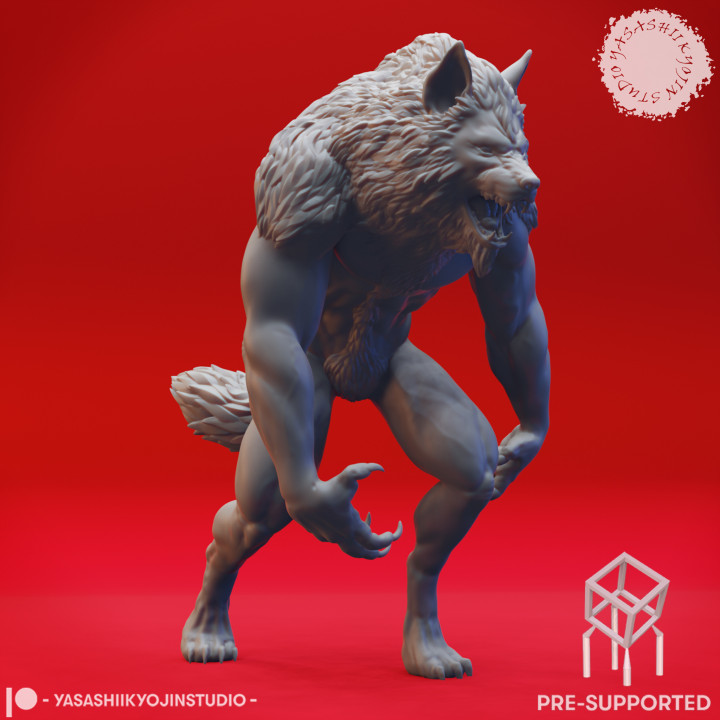 Werewolf Pack - Tabletop Miniatures (Pre-Supported)