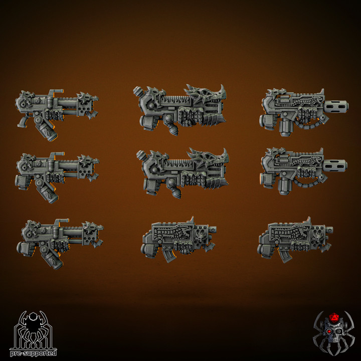 Flame Lizards Battle Squad Weapons Set (Bits) image