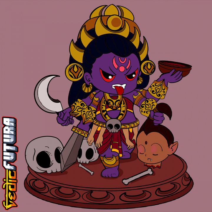 Chibi Kali-Goddess of Time and Death image