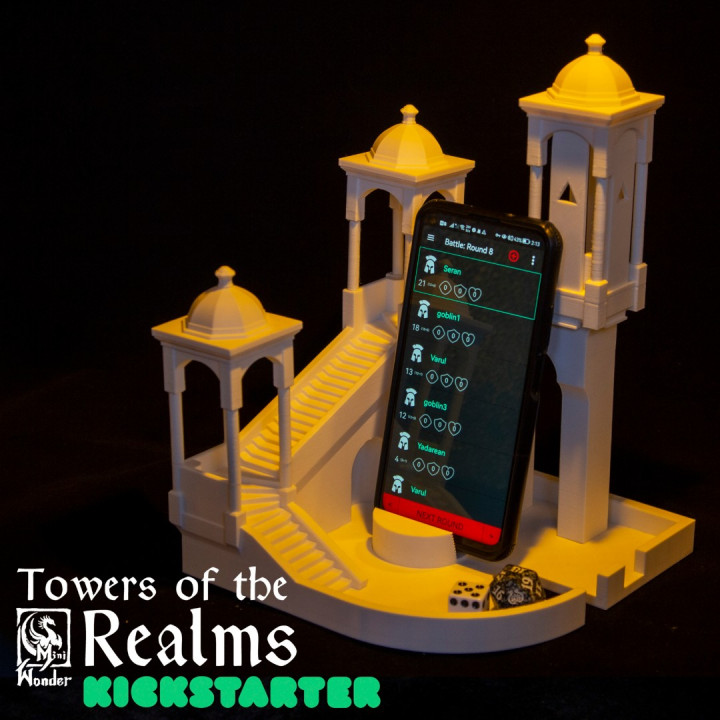 Mini Wonder - Tablet holder dice tower