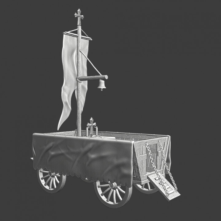 Medieval Holy Wagon - Used for praying before/under battle image