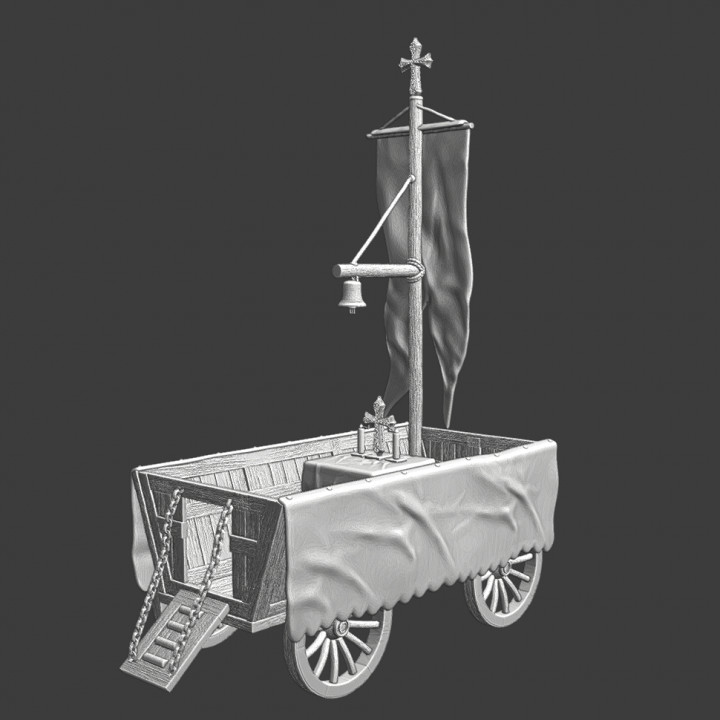 Medieval Holy Wagon - Used for praying before/under battle image