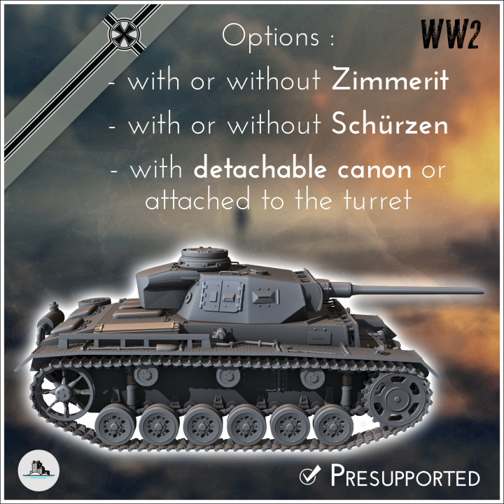 Panzer III Ausf. M - Germany Eastern Western Front Normandy Stalingrad Berlin Bulge WWII image