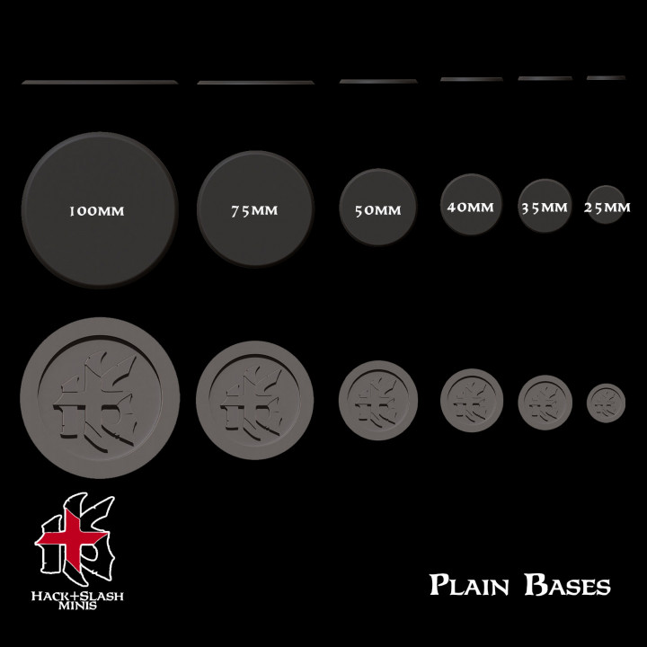 Hack+Slash Minis Plain Bases image