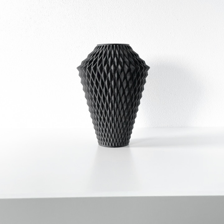 The Vantori Vase, Modern and Unique Home Decor for Dried and Preserved Flower Arrangement  | STL File image