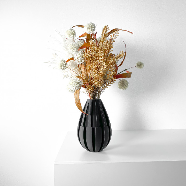 The Mivox Vase, Modern and Unique Home Decor for Dried and Preserved Flower Arrangement  | STL File image