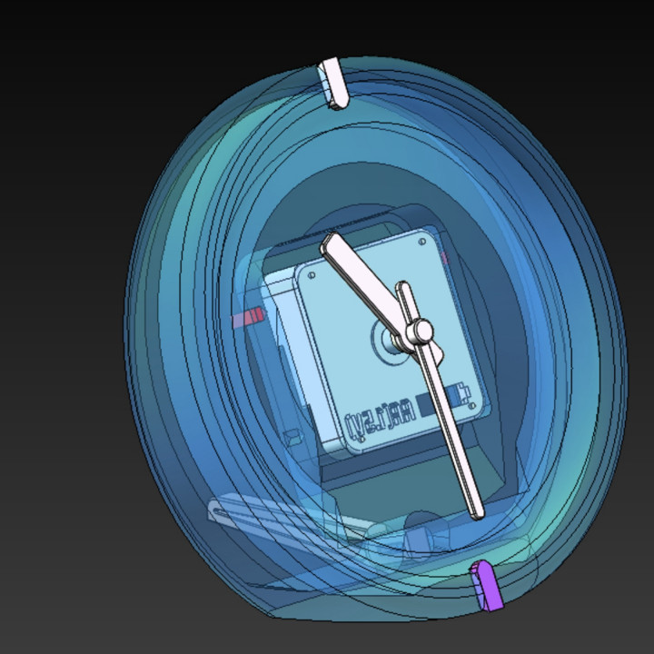 3D Printable Table Clock by MING