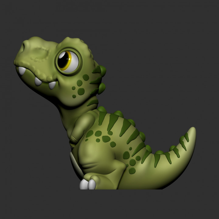 CUTE TREX {TYRANNOSAURUS REX} (NO SUPPORTS) image