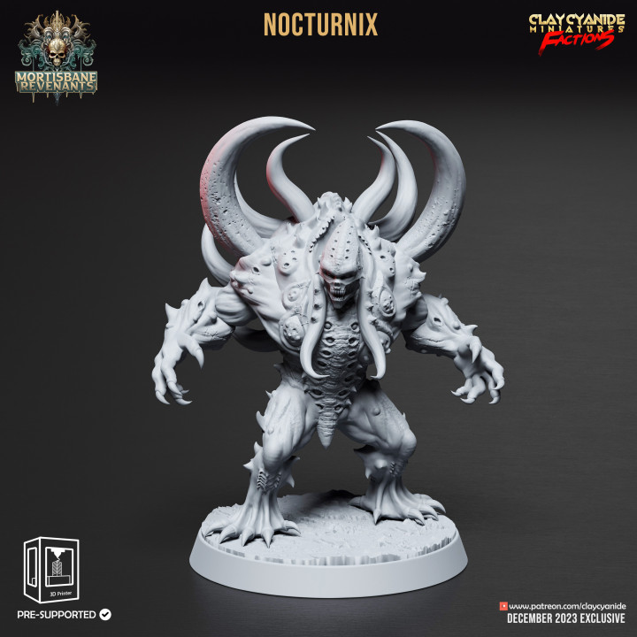 3D Printable Nocturnix by Clay Cyanide Miniatures