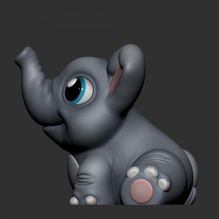 CUTE ELEPHANT  (NO SUPPORTS)