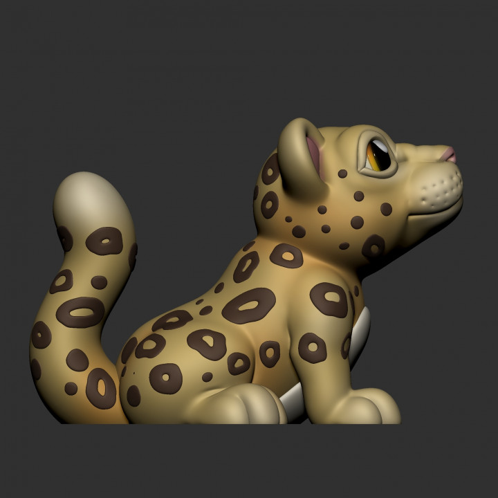 CUTE LEOPARD (NO SUPPORTS)