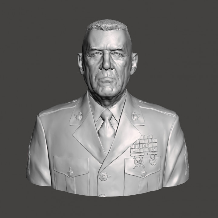 R. Lee Ermey - High-Quality STL File for 3D Printing (PERSONAL USE) Active Pho image
