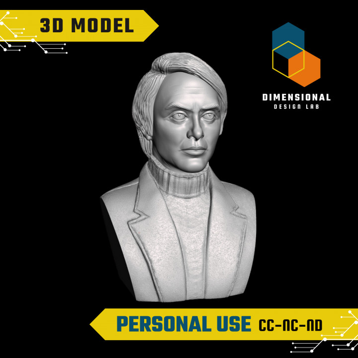 Carl Sagan - High-Quality STL File for 3D Printing (PERSONAL USE) image