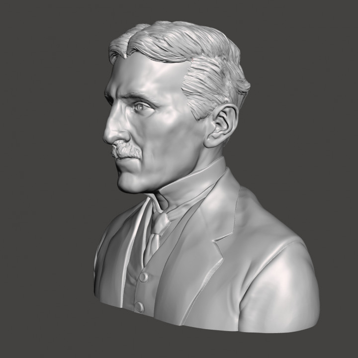 Nikola Tesla - High-Quality STL File for 3D Printing (PERSONAL USE) image