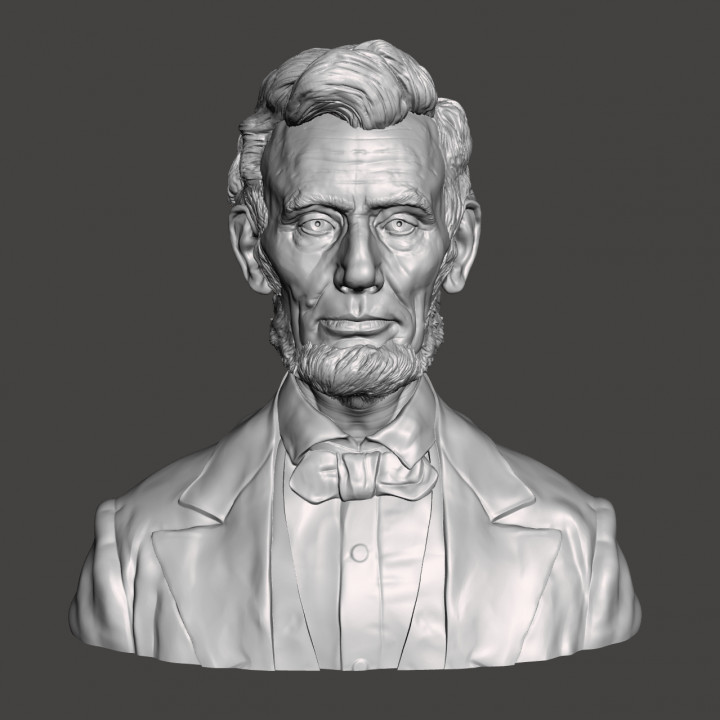 Abraham Lincoln - High-Quality STL File for 3D Printing (PERSONAL USE) image