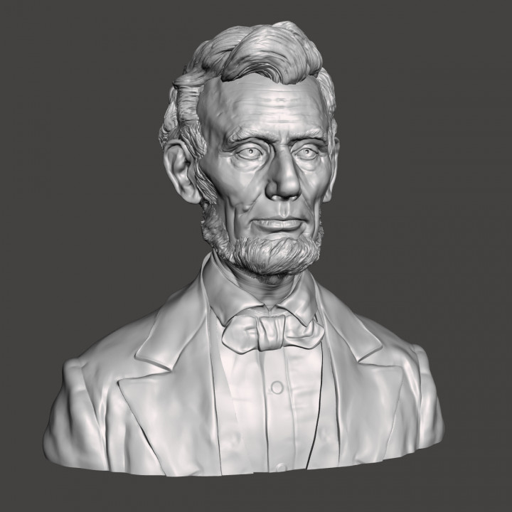 Abraham Lincoln - High-Quality STL File for 3D Printing (PERSONAL USE) image