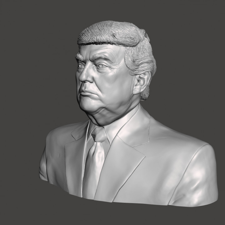 3d Printable Donald Trump - High-quality Stl File For 3d Printing 