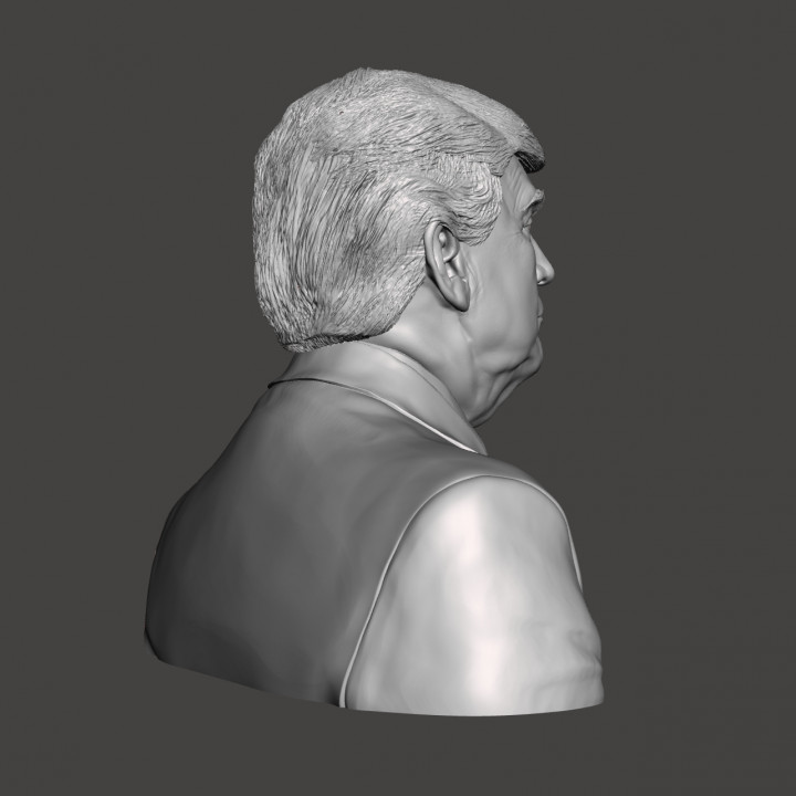 3D Printable Donald Trump - High-Quality STL File for 3D Printing ...