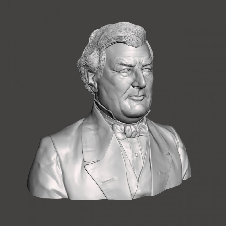 Millard Fillmore - High-Quality STL File for 3D Printing (PERSONAL USE) image