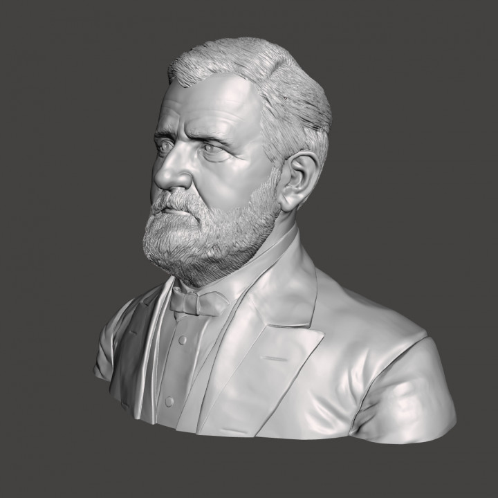 3D Printable Ulysses S. Grant - High-Quality STL File for 3D 