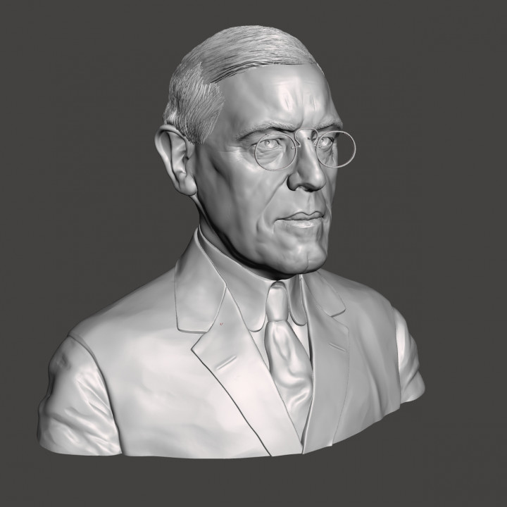 Woodrow Wilson - High-Quality STL File for 3D Printing (PERSONAL USE)