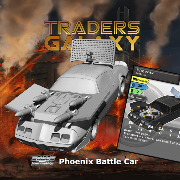 Phoenix Battle Car - Rise of the Democracy Miniature Game image
